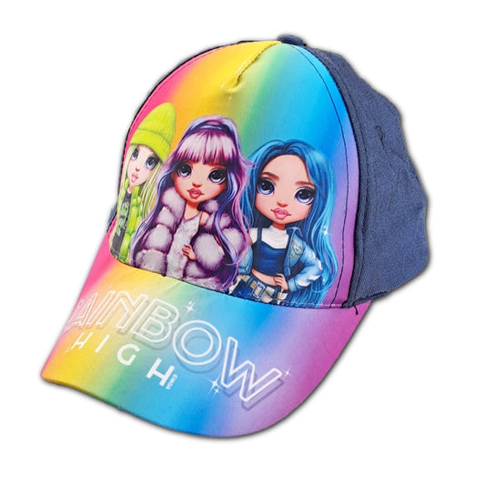 Rainbow High Girls - Kinder Mädchen Basecap - WS-Trend.de - Baseball Kappe Mütze 52 54