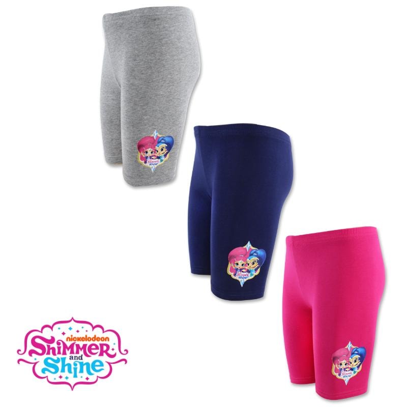 Shimmer and Shine Kurze Leggings - Blau Grau Pink 98 bis 128 - WS-Trend.de Kinder kurze Mädchen