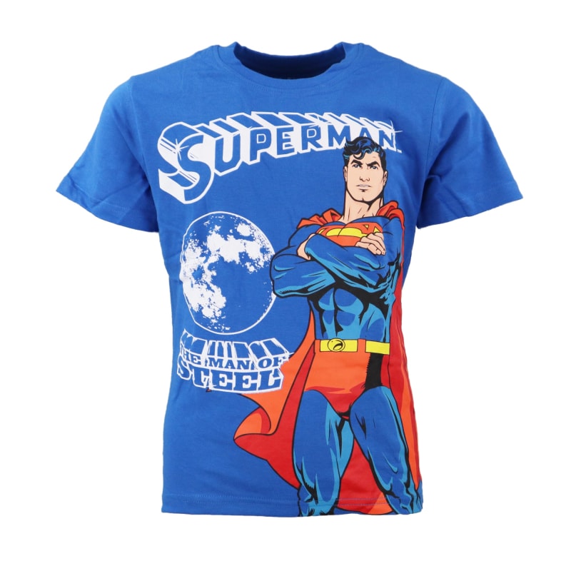 DC Comics Superman Kinder kurzarm Pyjama - WS-Trend.de für Jungen 104-134 Baumwolle