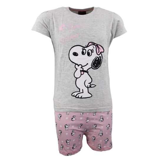 Peanuts Kinder Mädchen Pyjama Schlafanzug - WS-Trend.de 92-128 Baumwolle