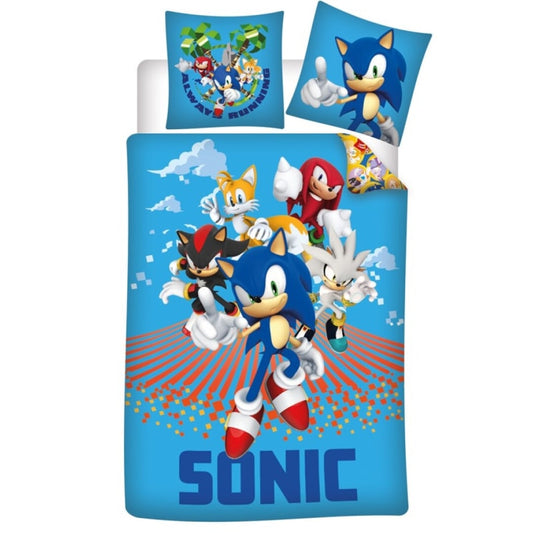 Sonic the Hedgehog Kinder Bettwäsche Set - WS-Trend.de Mikrofaser 2tlg 135/140x200 63x63 cm