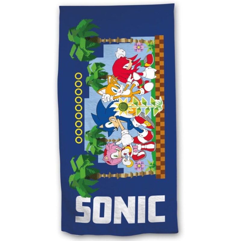 Sonic Knuckles Tails Amy Badetuch Strandtuch 70x140cm - WS-Trend.de Badehandtuch 70x140