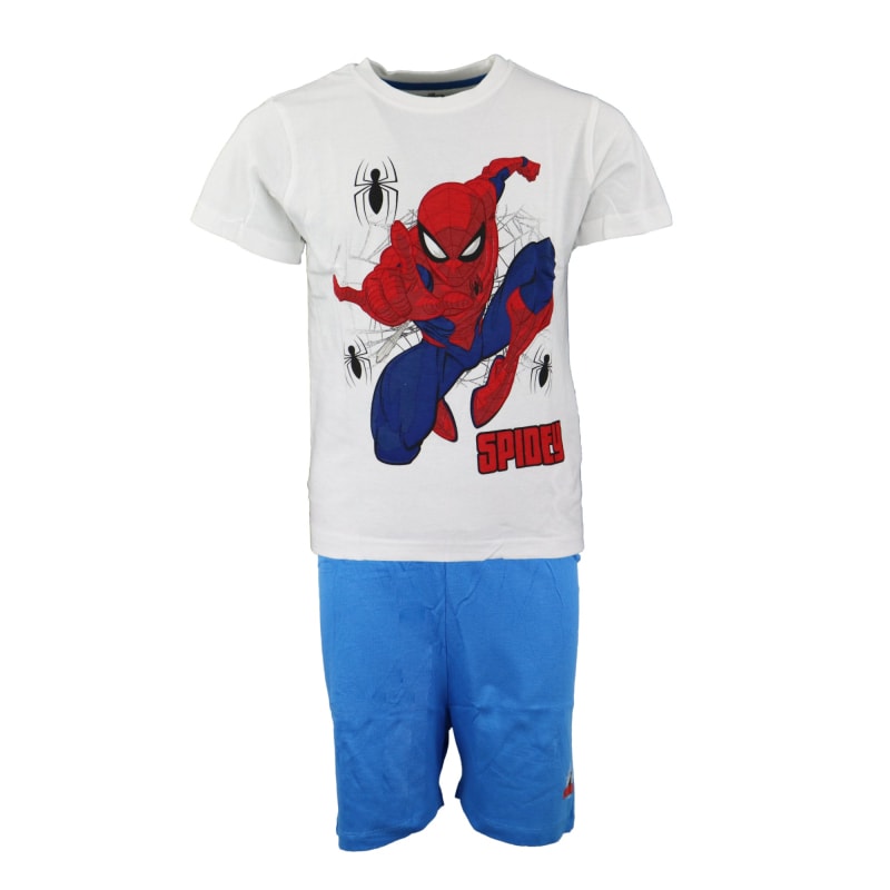 Marvel Spiderman Kinder kurzarm Pyjama - WS-Trend.de Schlafanzug kurz Nachtwäsche 104 - 134 baumwolle