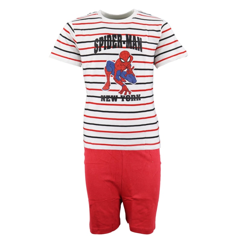Marvel Spiderman Kinder kurzarm Pyjama - WS-Trend.de Schlafanzug kurz Nachtwäsche 104 - 134 baumwolle