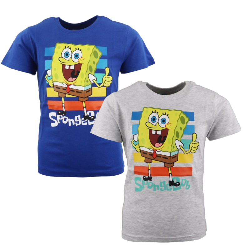 Spongebob Schwammkopf Kinder kurzarm T-Shirt - WS-Trend.de Gr 104-134 Baumwolle Jungen