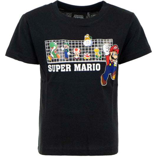 Super Mario kurzarm Kinder T-Shirt Baumwolle - WS-Trend.de Luigi Friends Jungen Kleidung 98-128