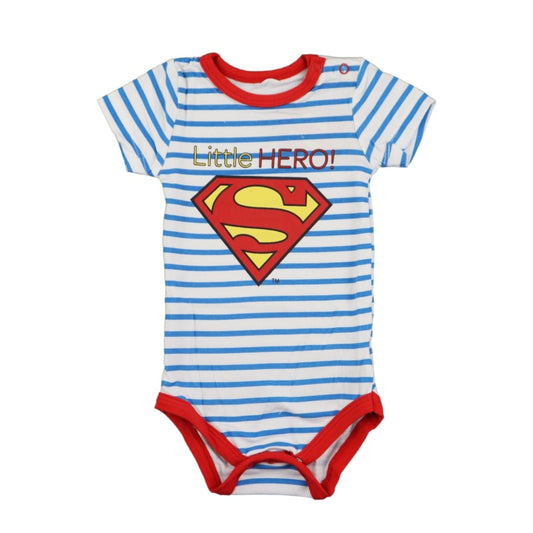 Superman Baby Kleinkind kurzarm Body - WS-Trend.de Strampler Schlafanzug Gr. 68 - 92
