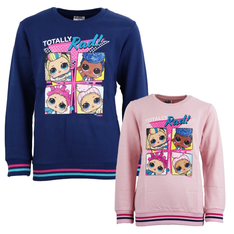 LOL Suprise Kinder Pullover Sweater - WS-Trend.de Girls Rosa Blau Mädchen Baumwolle