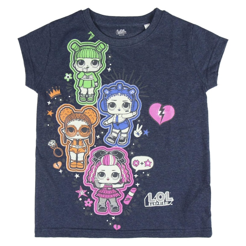 LOL Surprise Glow in the Dark Kinder T-Shirt - WS-Trend.de Mädchen Top Bluse 110 bis 140