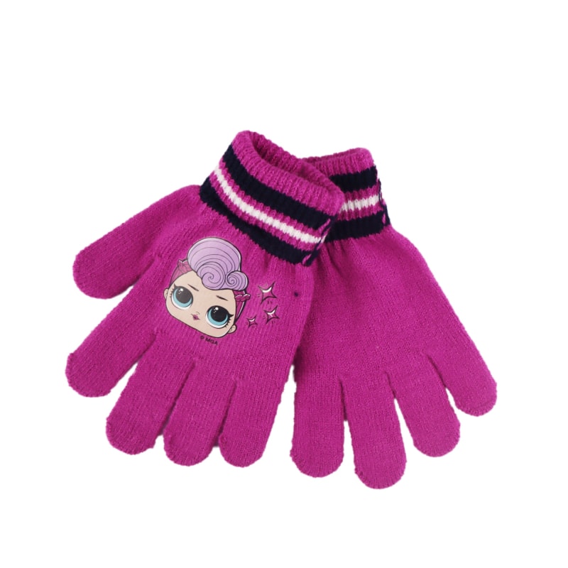 LOL Surprise - Kinder Herbst Winter Set - WS-Trend.de Wintermütze Handschuhe Loop Bommelmütze