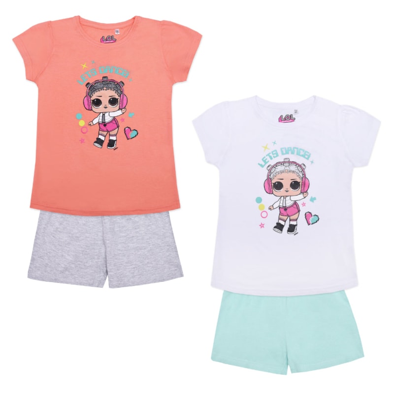 LOL Surprise Kinder Schlafanzug Pyjama - WS-Trend.de kurz 104-134 pink Lila baumwolle