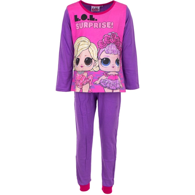 LOL Surprise Kinder Schlafanzug Pyjama lang - WS-Trend.de 98-128 pink Lila baumwolle
