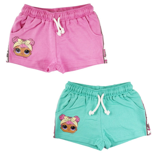 LOL Surprise Kinder Shorts - WS-Trend.de Girls Mädchen 104-134 Rosa Türkis 100% Baumwolle