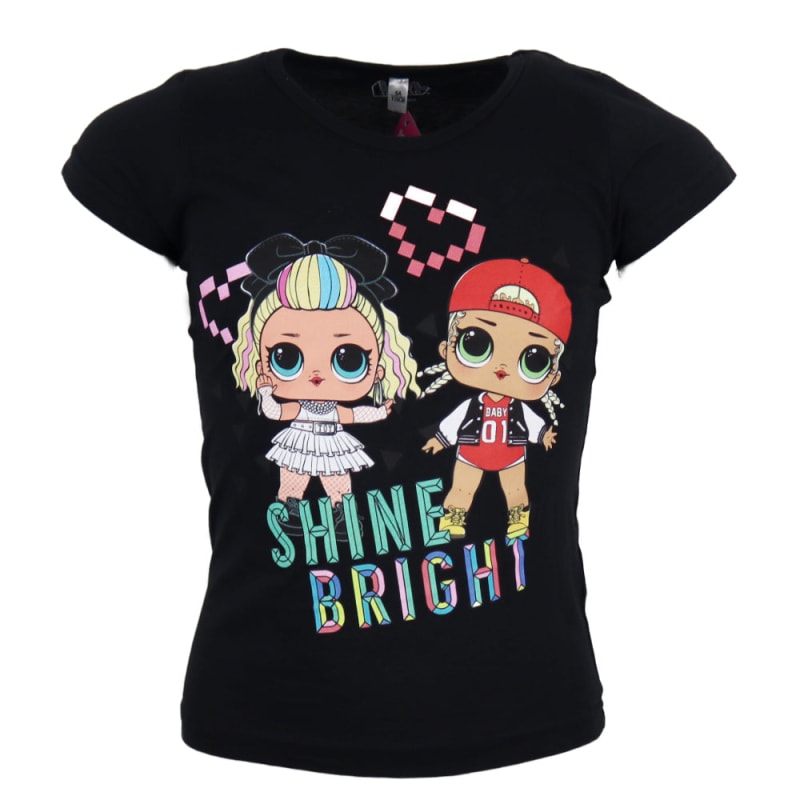 LOL Surprise Shine Bright T-Shirt Schwarz - WS-Trend.de Kinder Suprise Bright- für Mädchen 116 bis 140
